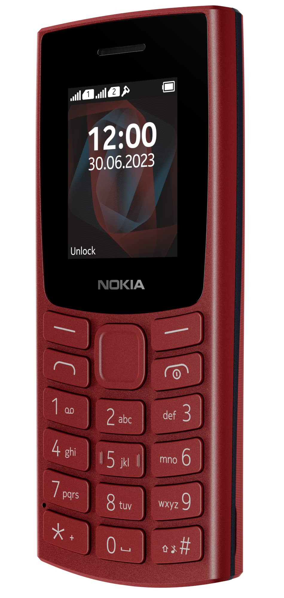 Nokia All-New 105 Single Sim Keypad Phone with Built-in UPI Payments Long-Lasting Battery Wireless FM Radio Red