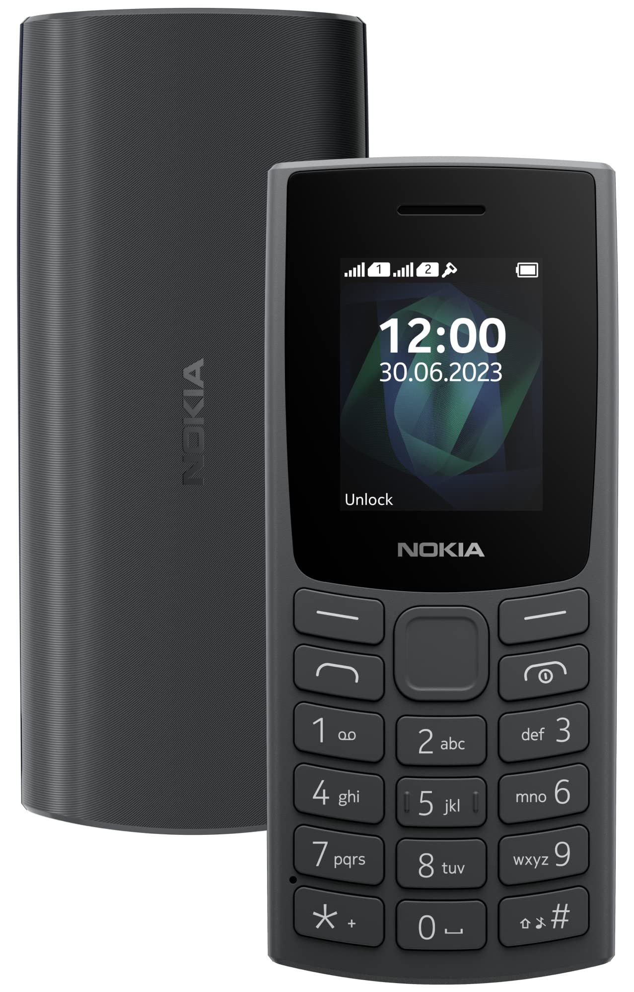Nokia All-New 105 Single Sim Keypad Phone with Built-in UPI Payments Long-Lasting Battery Wireless FM Radio Charcoal