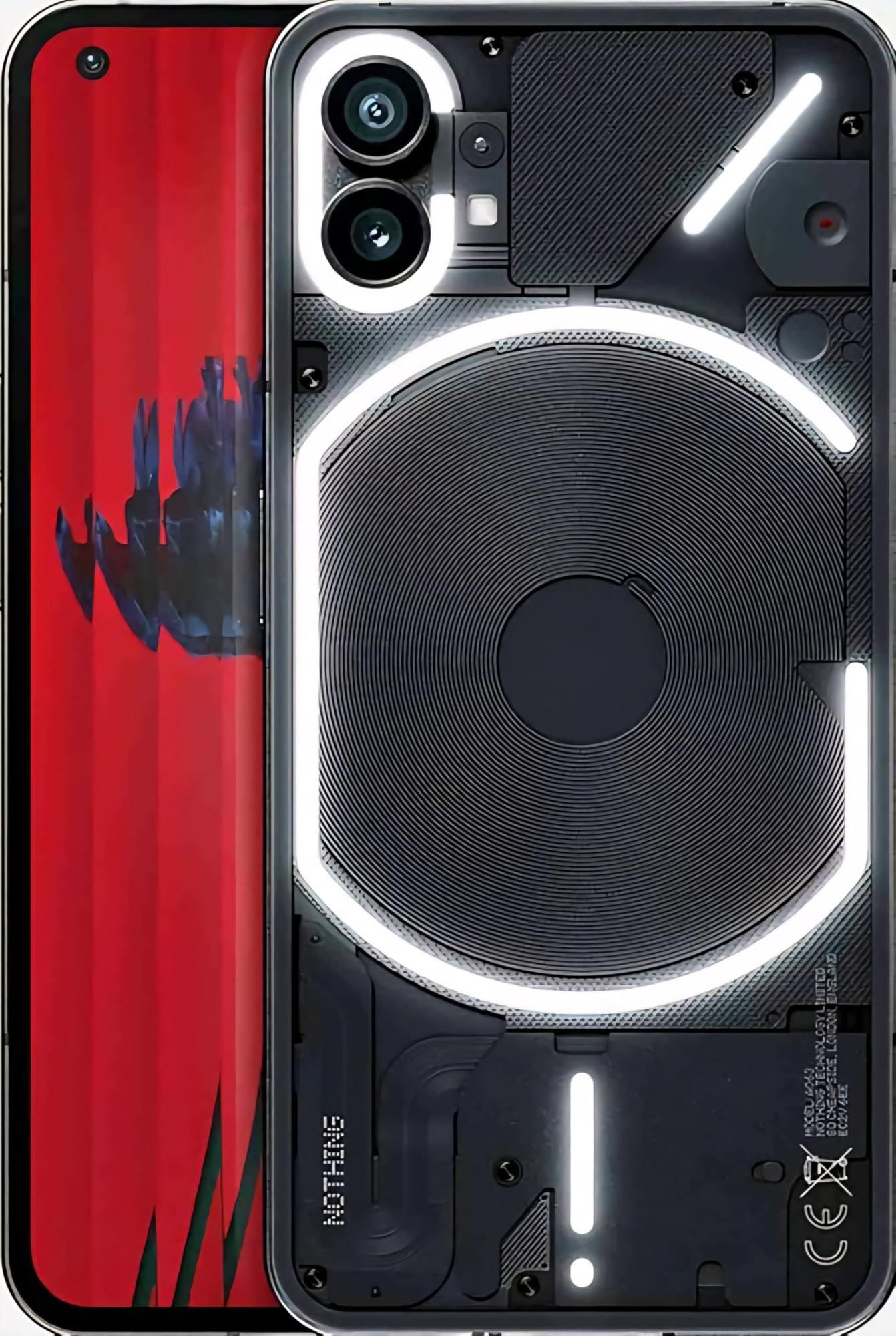 Nothing Phone 1 5G Black 12GB RAM 256GB Storage 655 inch 120Hz OLED Display 50MP50MP 16MP Front Camera Qualcomm Snapdragon 778G Processor Incredible Wireless Charging