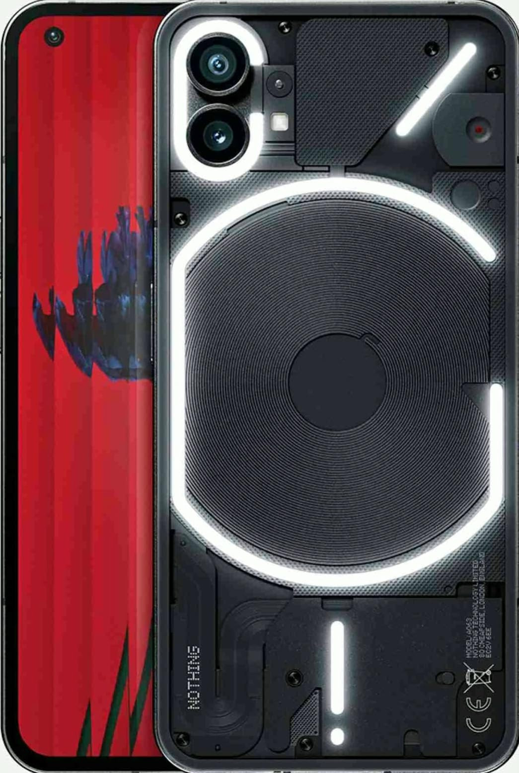 Nothing Phone 1 5G Black 8GB RAM 128GB ROM 655 inch 120Hz OLED Display 50MP 50MP Rear 16MP Front Camera Glyph Interface Qualcomn Snapdragon 778G Processor