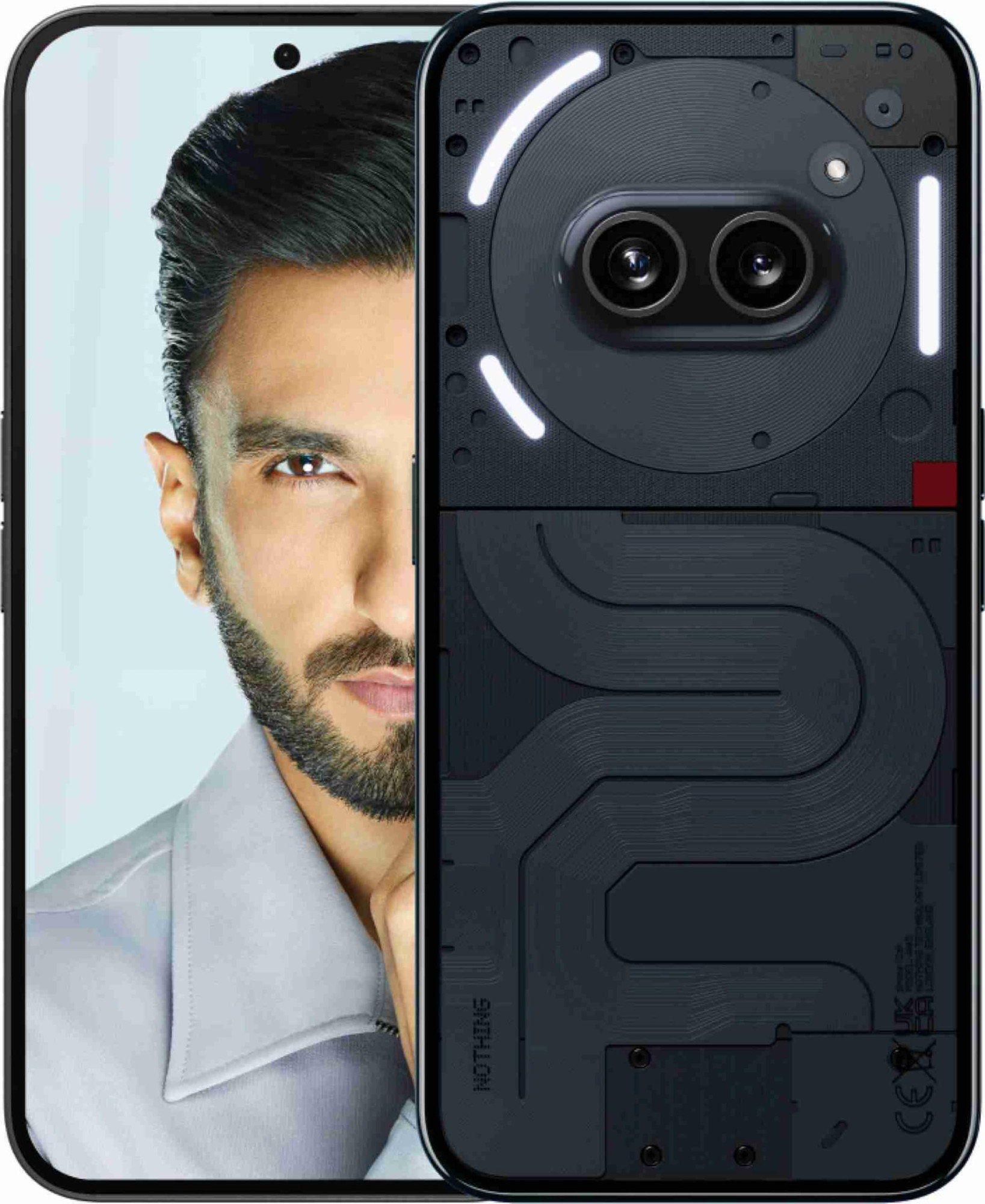 Nothing Phone 2a 5G Black 8GB RAM 128GB Storage 67 AMOLED Display 50MP OIS 50 MP 32 MP Front Mediatek Dimensity 7200 Pro Processor Glyph Interface 45 W Charging 100 in 59 mins