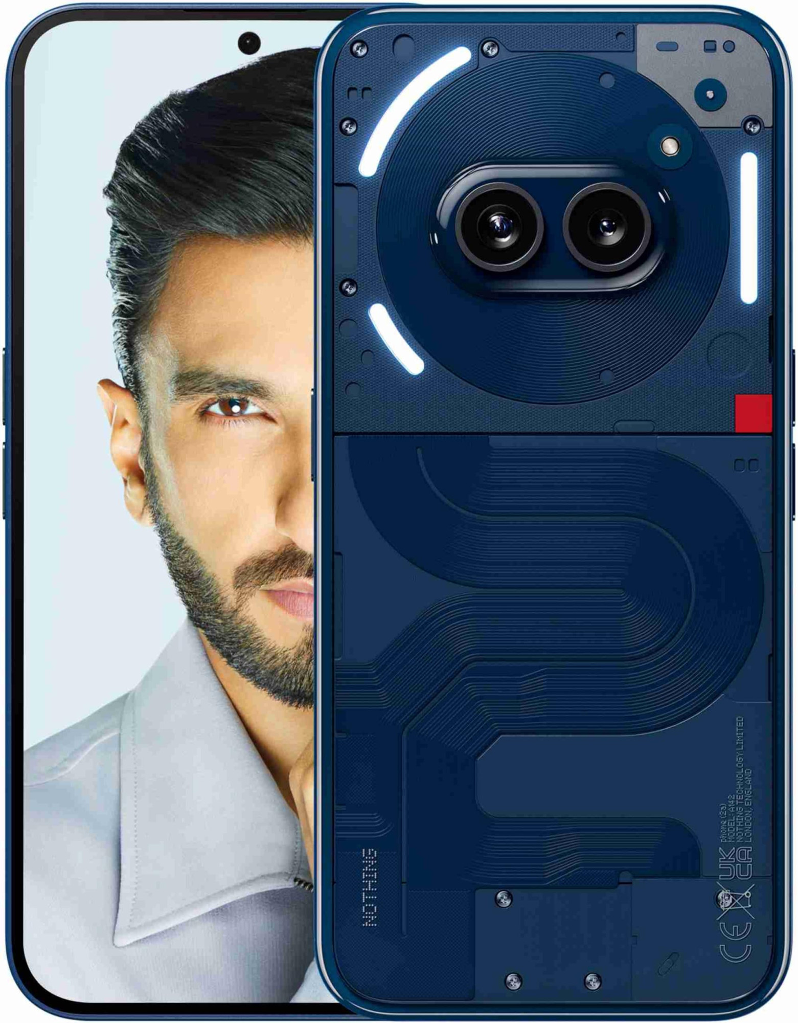 Nothing Phone 2a 5G Blue 8GB RAM 128GB Storage 67 AMOLED Display 50MP OIS 50 MP 32 MP Front Mediatek Dimensity 7200 Pro Processor Glyph Interface 45 W Charging 100 in 59 mins