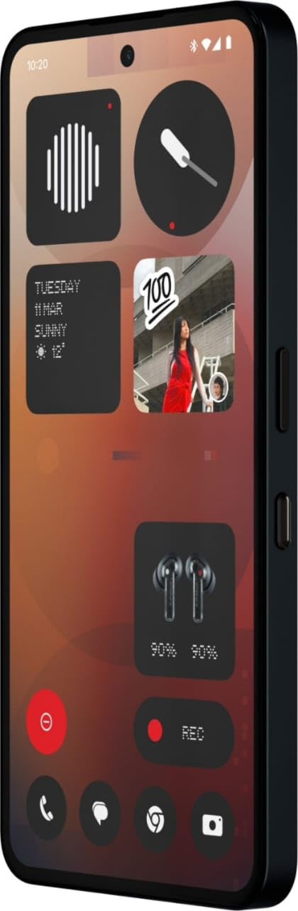 Nothing Phone 3A 5G Black 8GB RAM 128GB Storage Snapdragon 7s Gen 3 50MP50MP8MP Cameras 32MP Front 677 120Hz AMOLED 5000mAh Battery 50W Fast Charging Up to 16GB RAM Expansion