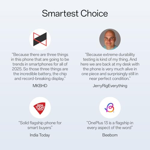 OnePlus 13 Smarter with OnePlus AI Lifetime Display Warranty 12GB RAM 256GB Storage Black Eclipse