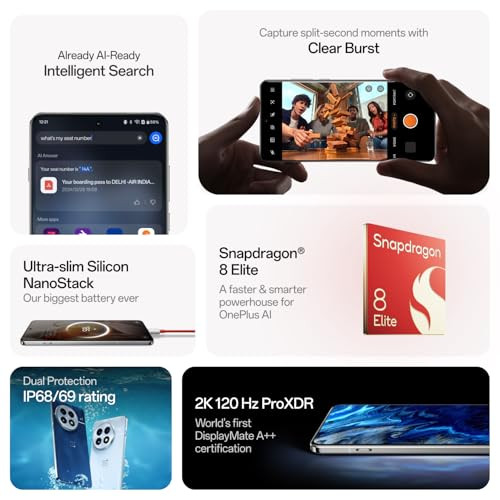 OnePlus 13 Smarter with OnePlus AI 12GB RAM 256GB Storage Midnight Ocean