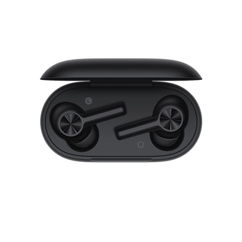 OnePlus Buds Z2 Bluetooth Truly Wireless in Ear Earbuds with mic Active Noise Cancellation 10 Minutes Flash Charge Upto 38 Hours Battery Matte Black