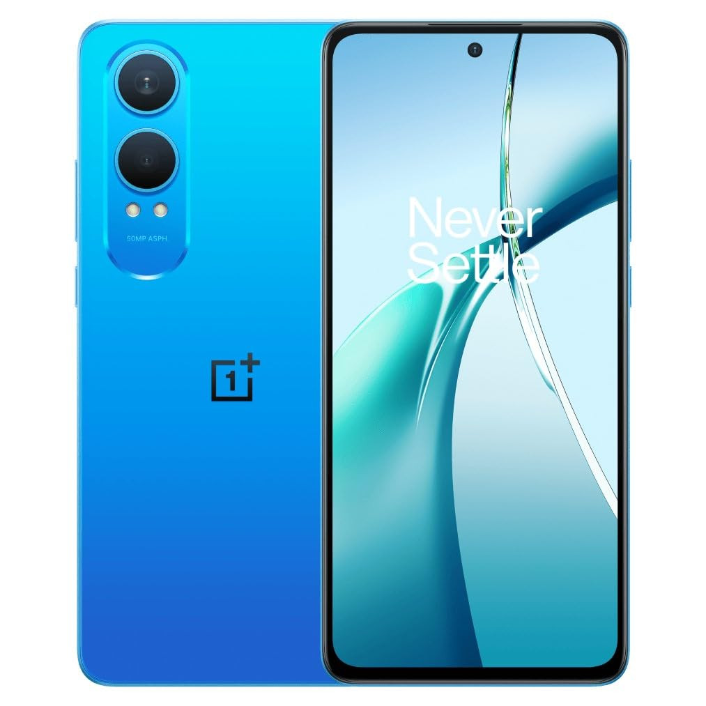 OnePlus Nord CE4 Lite 5G Mega Blue 8GB RAM 256GB Storage Lifetime Display Warranty 5500 mAh Battery 80W SUPERVOOC and Reverse Charging 50MP Camera with OIS 120Hz AMOLED Display
