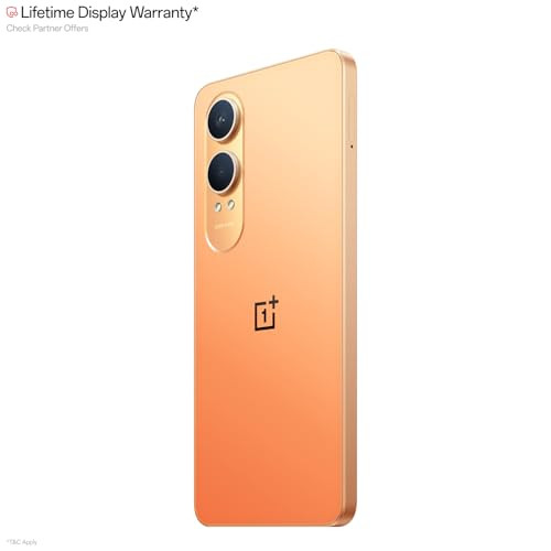 OnePlus Nord CE4 Lite 5G Ultra Orange 8GB RAM 128GB Storage Lifetime Display Warranty 5500 mAh Battery 80W SUPERVOOC and Reverse Charging 50MP Camera with OIS 120Hz AMOLED Display