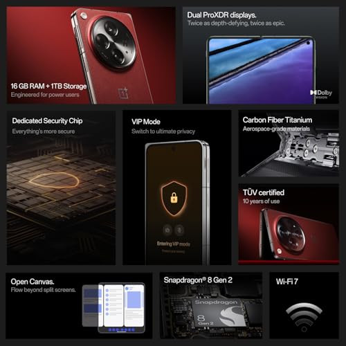 Oneplus Open Apex Edition16GB RAM 1TB Storage Crimson Shadow