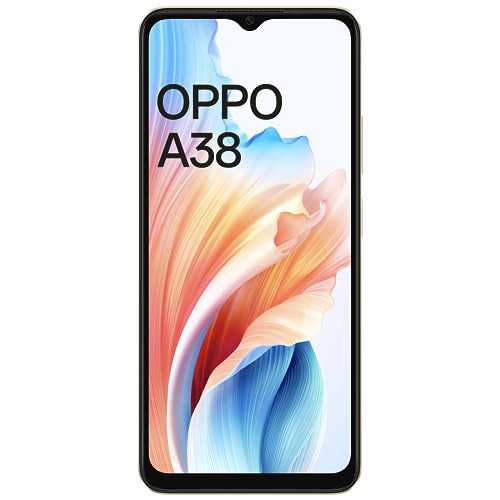 Oppo A38 Glowing Gold 4GB RAM 128GB Storage 5000 mAh Battery and 33W SUPERVOOC 656 HD 90Hz Waterdrop Display 50MP Rear AI Camera with No Cost EMIAdditional Exchange Offers