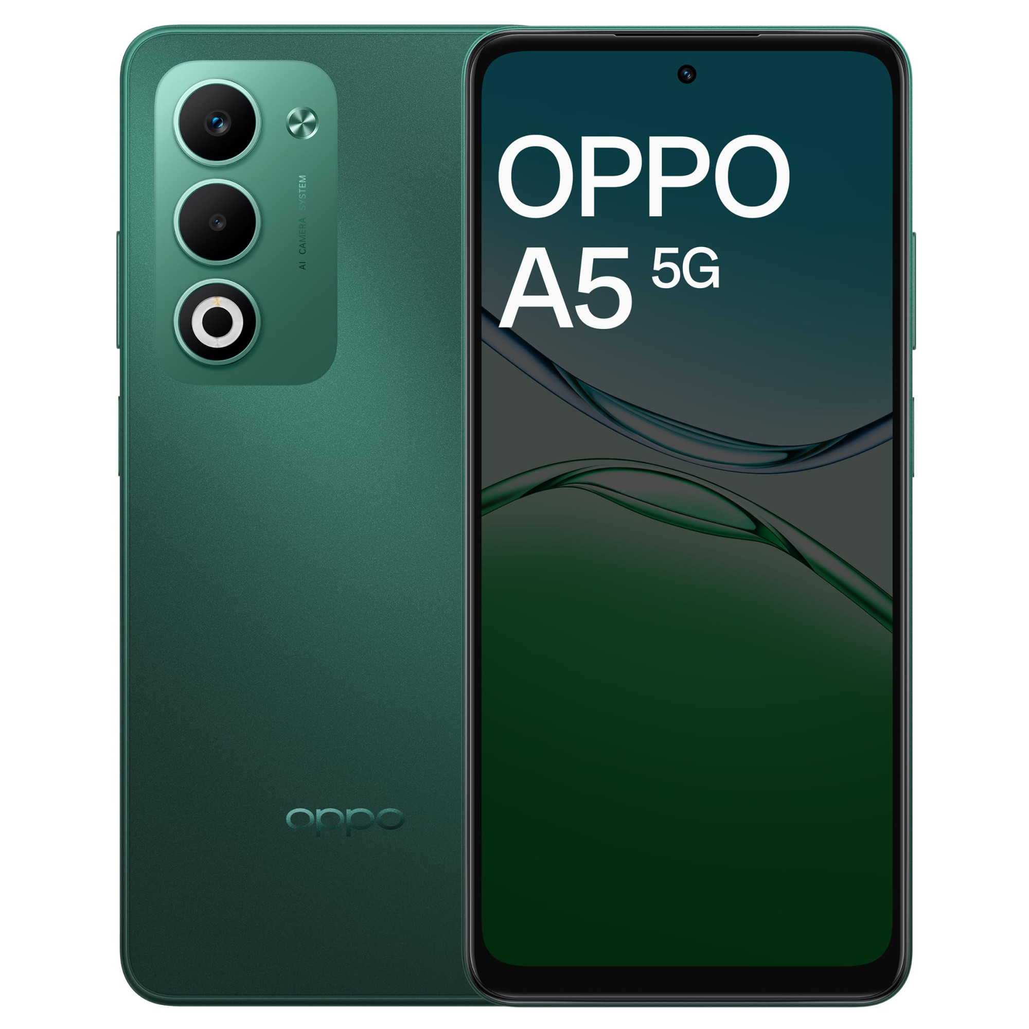 OPPO A5 5G Aurora Green 8GB RAM 128GB Storage with No Cost EMIAdditional Exchange Offers