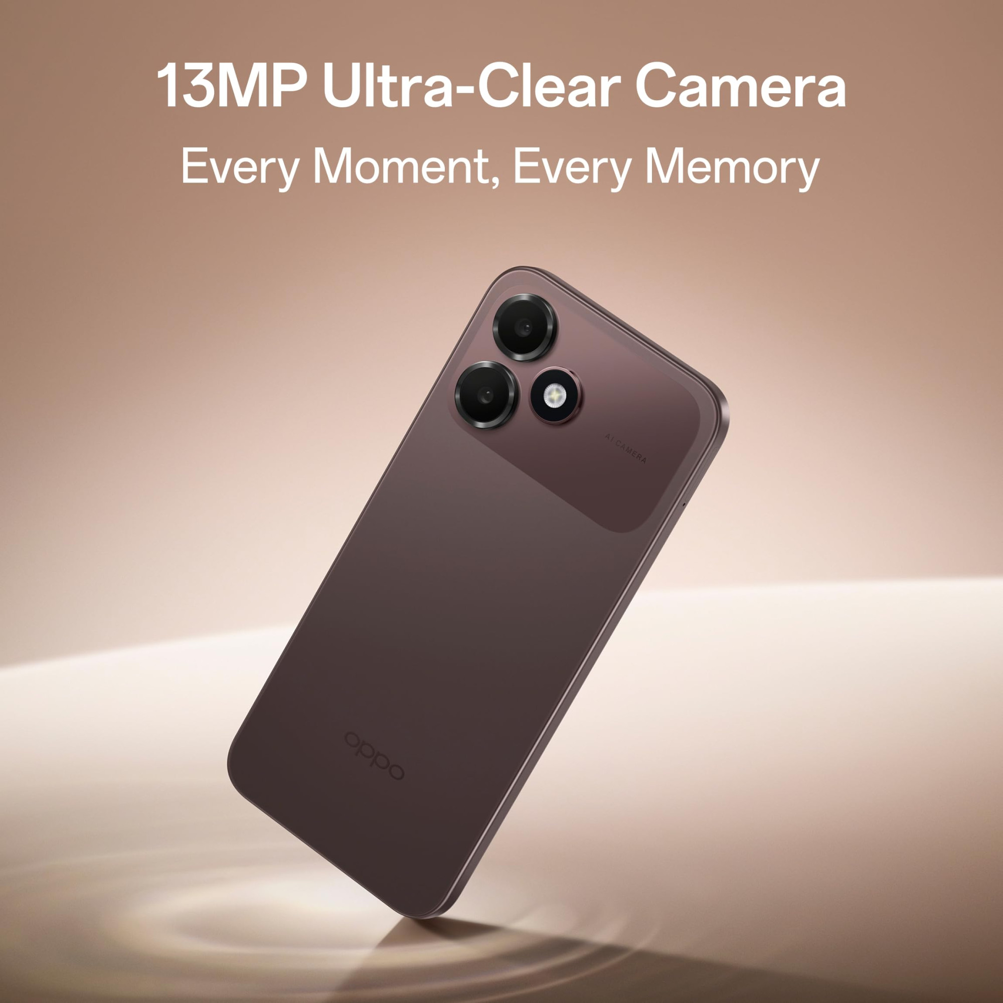 Oppo A6c 4G Stone Brown 4GB RAM 64GB Storage  7000mAh Long-Lasting Battery  120Hz Ultra Bright Display  IP64 Protection  13MP Camera -with No Cost EMIAdditional Exchange Offers