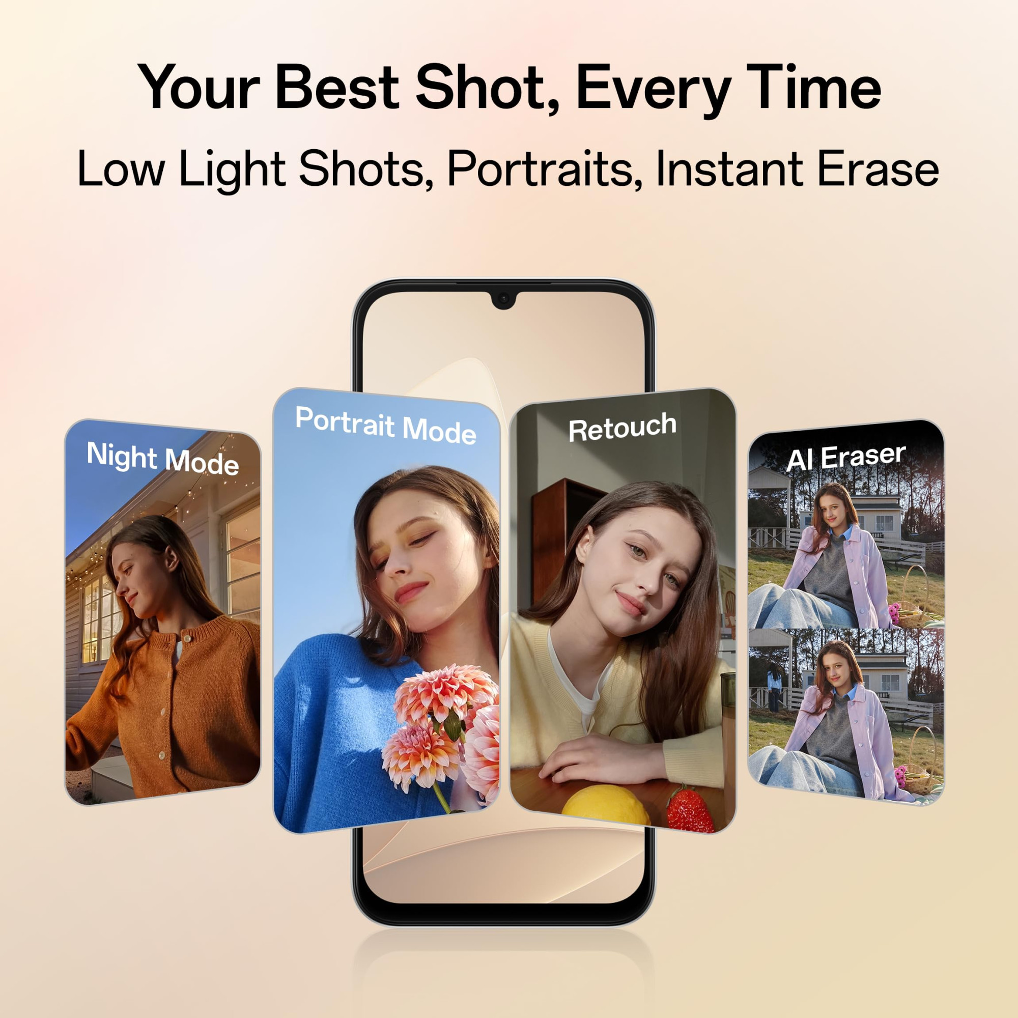 Oppo A6c 4G Stone Brown 4GB RAM 64GB Storage 7000mAh Long-Lasting Battery 120Hz Ultra Bright Display IP64 Protection 13MP Camera -with No Cost EMIAdditional Exchange Offers