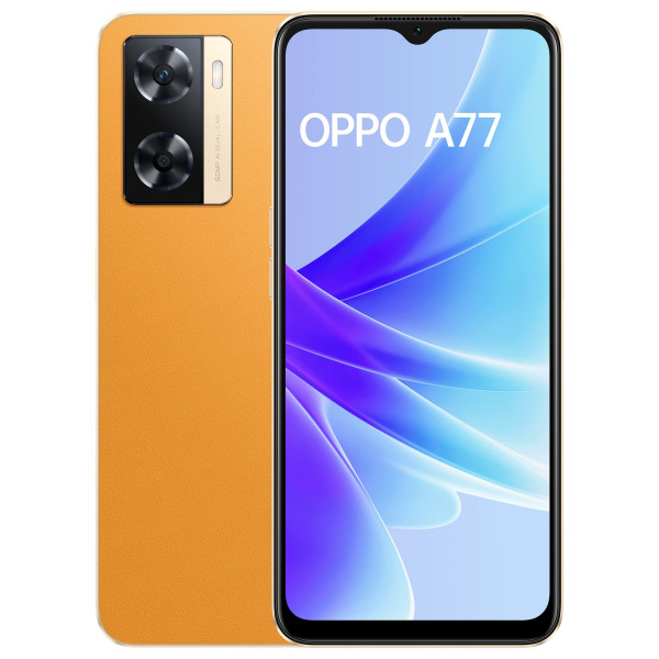 Image of Oppo A77 (Sunset Orange, 4GB RAM, 128 Storage) with No Cost EMI/Additional Exchange Offers