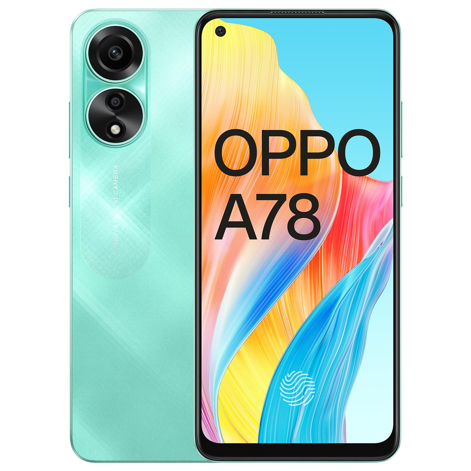 Oppo A78 Aqua Green 8GB RAM 128GB Storage 64 FHD AMOLED 90Hz Punch Hole Display 5000 mAh Battery and 67W SUPERVOOC with No Cost EMIAdditional Exchange Offers