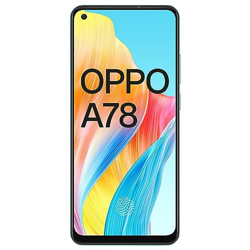 Oppo A78 Aqua Green 8GB RAM 128GB Storage 64 FHD AMOLED 90Hz Punch Hole Display 5000 mAh Battery and 67W SUPERVOOC with No Cost EMIAdditional Exchange Offers