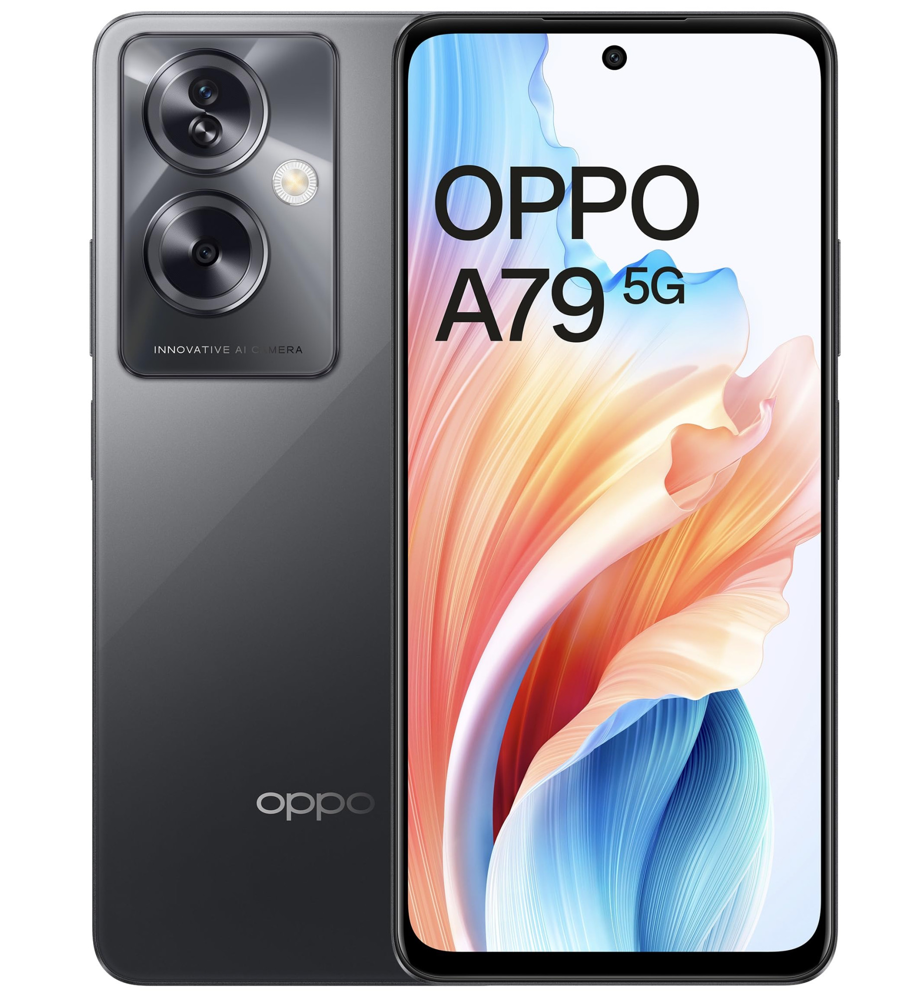 Oppo A79 5G Mystery Black 8GB RAM 128GB Storage 5000 mAh Battery with 33W SUPERVOOC Charger 50MP AI Rear Camera 672 FHD 90Hz Display with No Cost EMIAdditional Exchange Offers