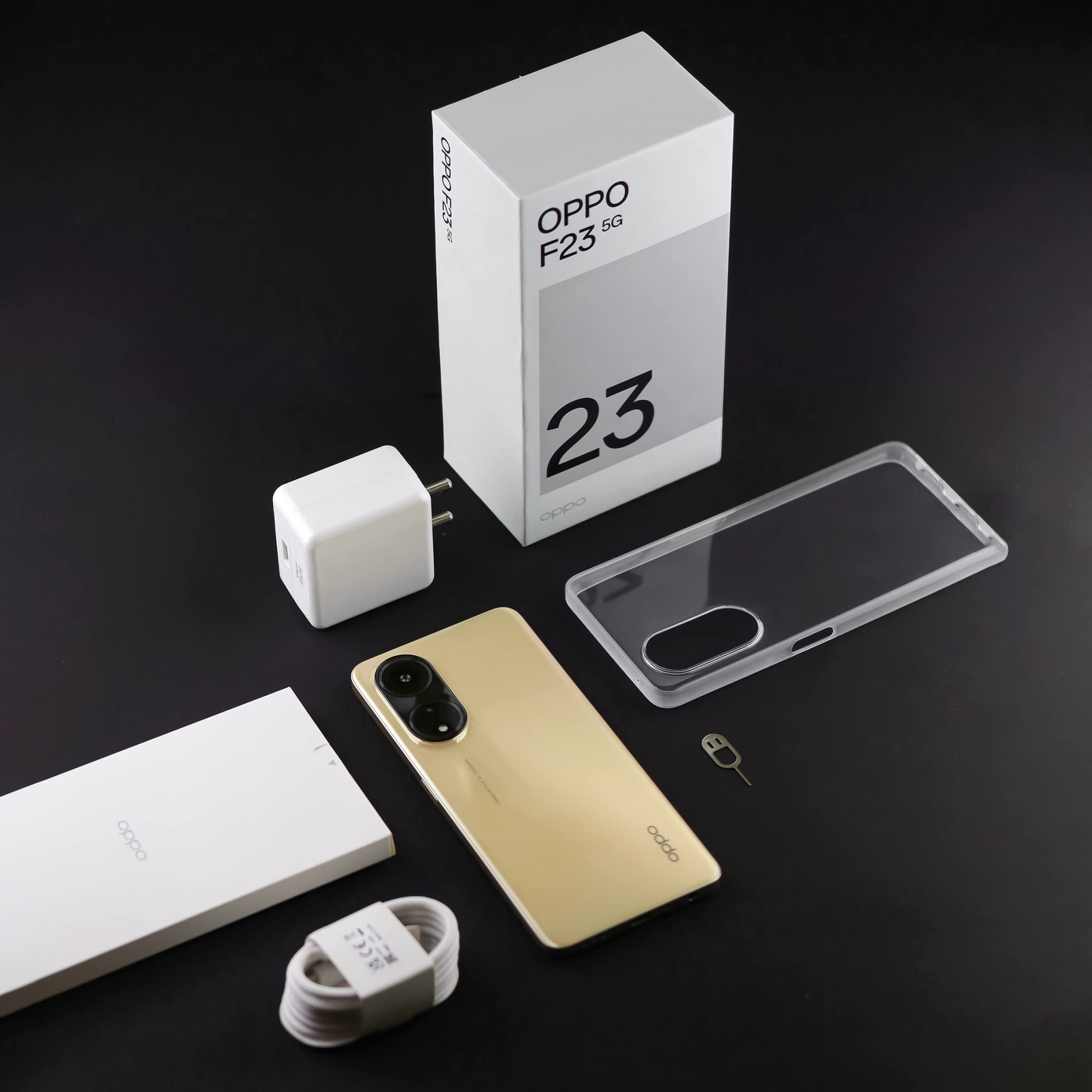 OPPO F23 5G Bold Gold 8GB RAM 256GB Storage  5000 mAh Battery with 67W SUPERVOOC Charger  64MP Rear Triple AI Camera with Microlens  672 FHD 120Hz Display  with Offers