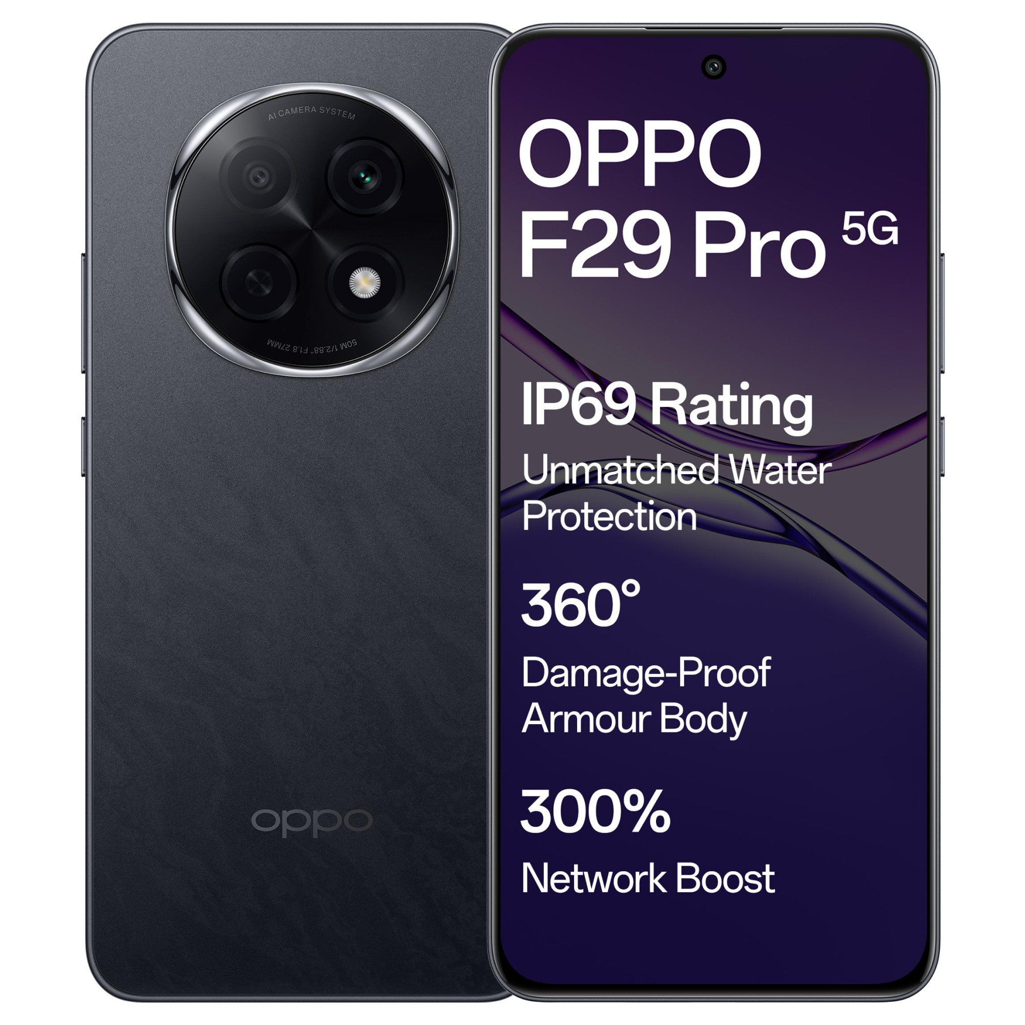 OPPO F29 Pro 5G Granite Black 12GB RAM 256GB Storage with No Cost EMIAdditional Exchange Offers