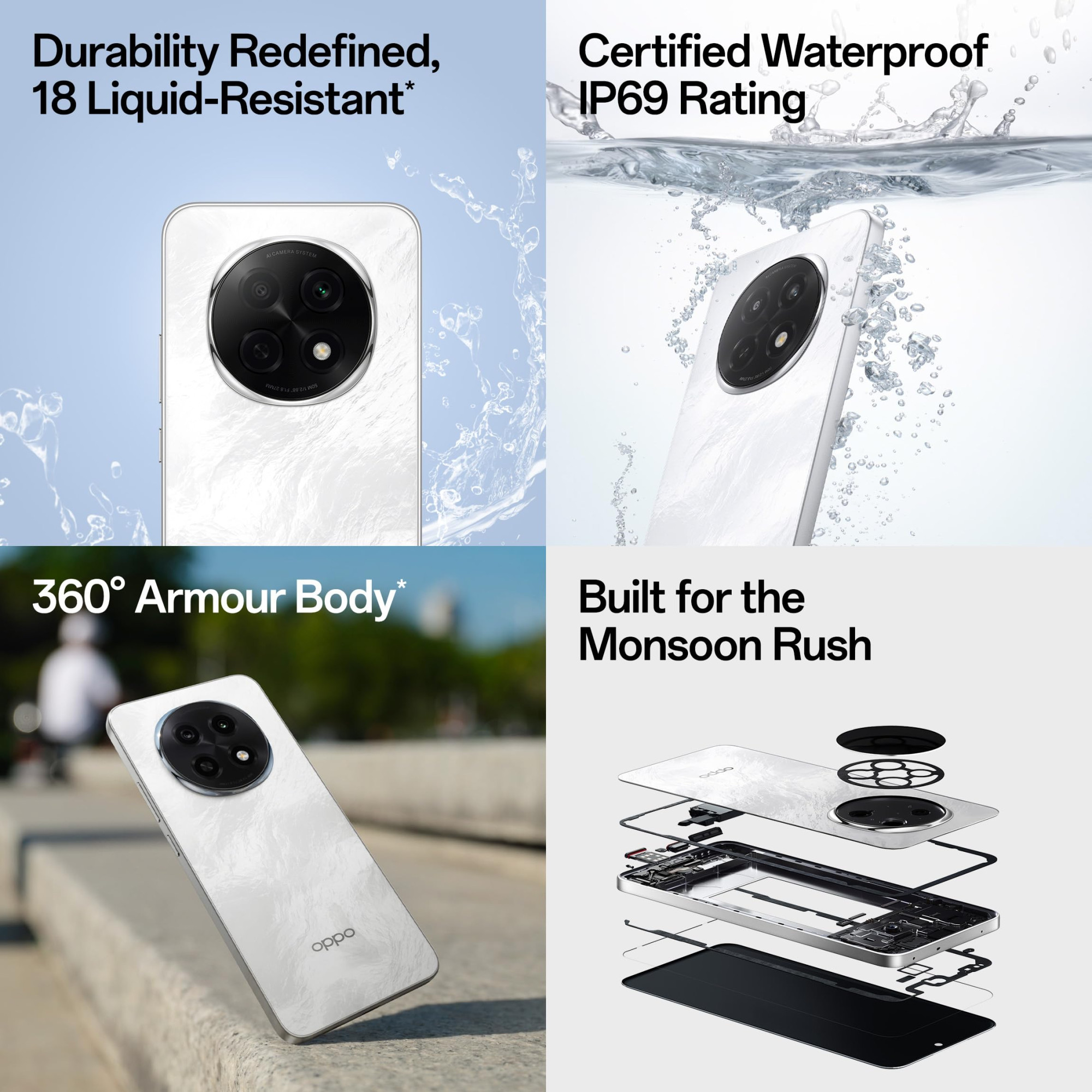 OPPO F29 Pro 5G Marble White 8GB RAM 256GB Storage with No Cost EMIAdditional Exchange Offers