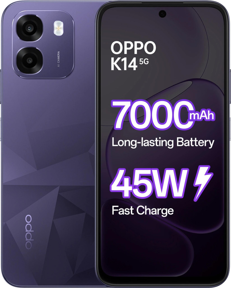Image of OPPO K14 5G (Prism Violet, 256 GB) (8 GB RAM)