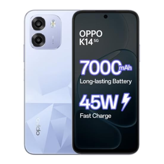OPPO K14 5G Smartphone ICY Blue 6GB RAM 128GB Storage 7000 mAh Battery