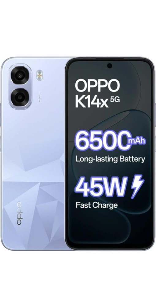 Image of OPPO k14x 5g (Ice Blue) (4gb+128gb)