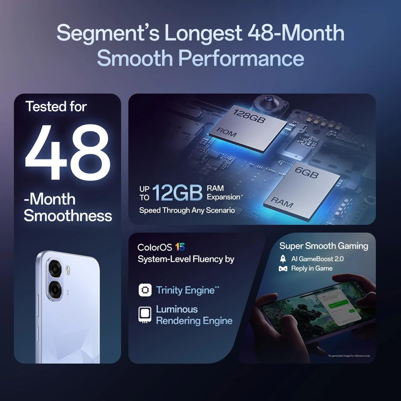 OPPO K14x 5G Prism Violet 4GB RAM 64GB Storage
