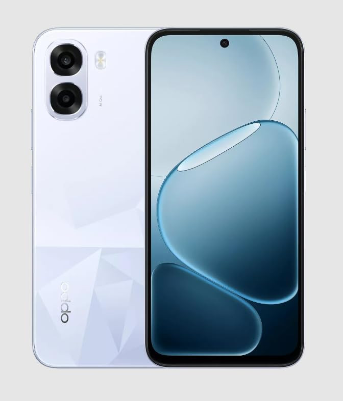 OPPO K14x 5G Smartphone 6GB RAM 128GB Storage ICY Blue Dual Camera 48-Month Fluency Protection