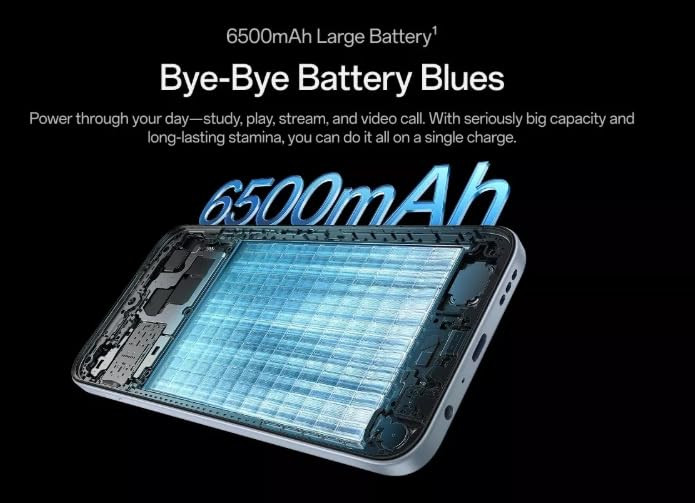 OPPO K14x 5G Smartphone 6GB RAM 128GB Storage ICY Blue Dual Camera 48-Month Fluency Protection