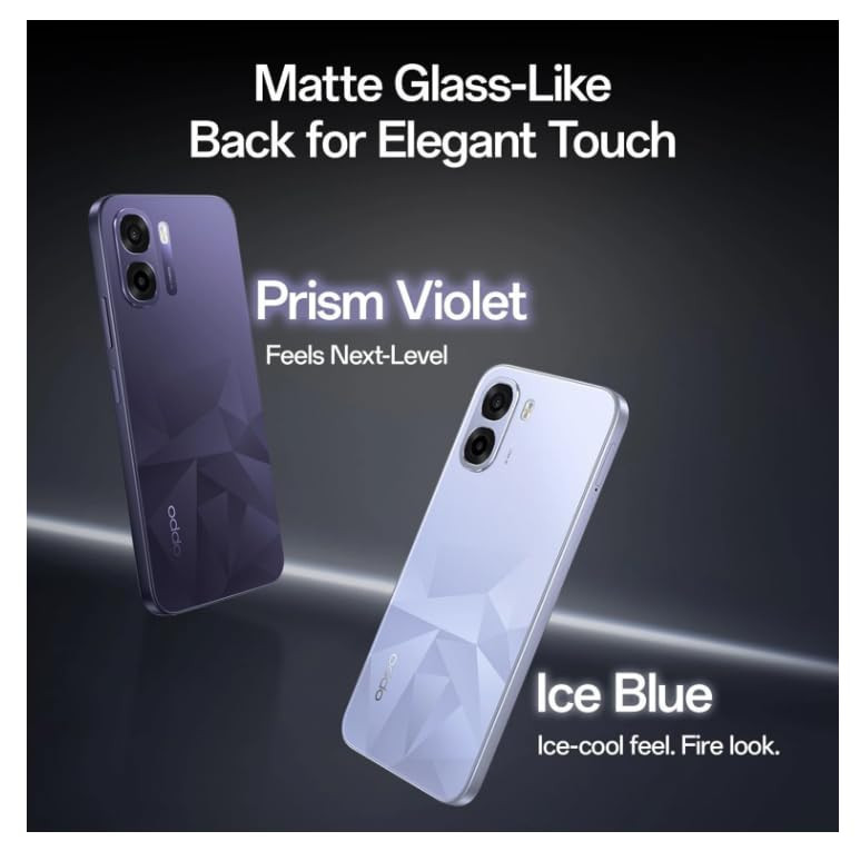 OPPO K14x 5G Smartphone Prism Violet 4GB RAM 64GB Storage 6500mAh Battery 45W Fast Charge