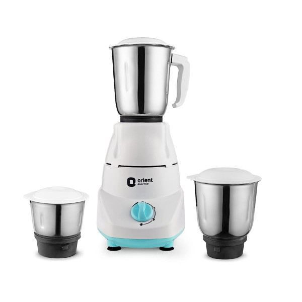 Image of Orient Electric 500W mixer grinder | Kitchen Kraft 500 MGKK50B3 with 3 SS jars | Longer life balanced coil motor | ABS body | Uniform grinding | 5 years motor warranty