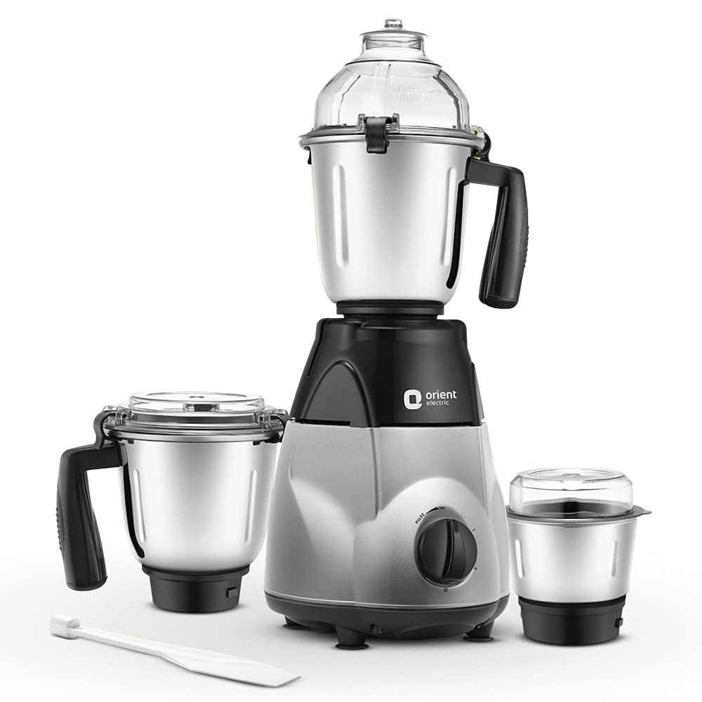 Orient Electric Chefspecial 1200W 3 jar Mixer Grinder MGCS120G3Black Silver