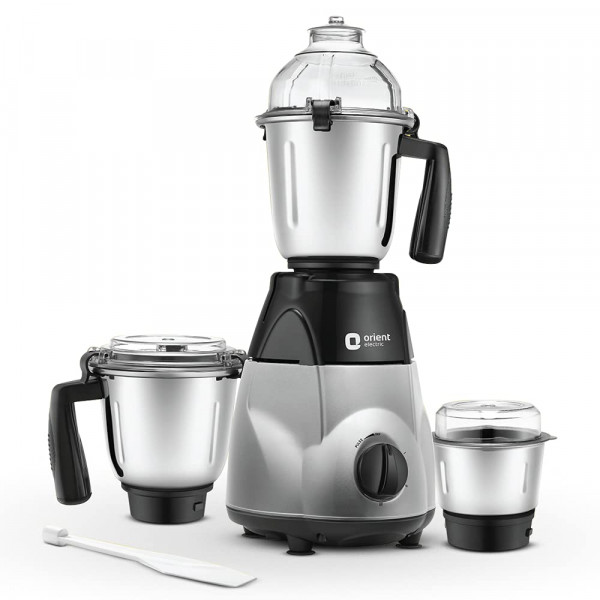 Image of Orient Electric Chefspecial 1200W 3 jar Mixer Grinder (MGCS120G3/Black &amp; Silver)