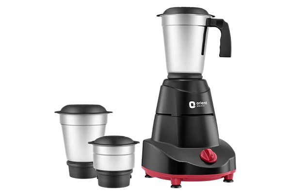 Orient Electric ELITE PLUS MGEP50BR3 500W Mixer Grinder 3 Jars Black