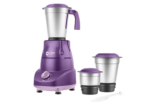 Orient Electric MGBP50L3 JX 3 500 Mixer Grinder 3 Jars Purple