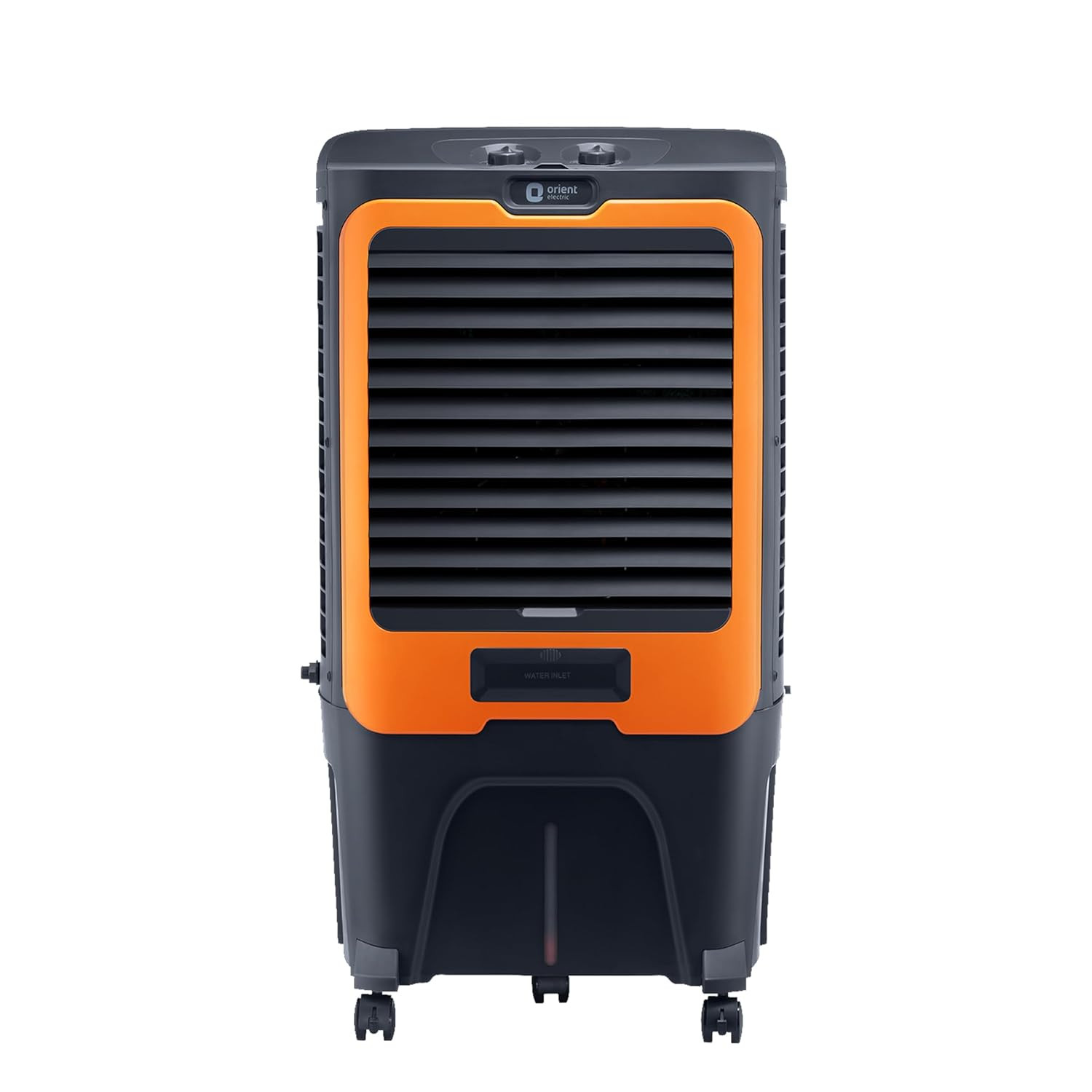 Orient Electric Ultimo 50L Desert Air Cooler with Densenest Honeycomb pads Ice chamber High Air Delivery Desert Cooler for home Grey and Orange