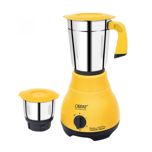 Image of Orpat Mixer Grinder Kitchen Chef Duo 650W Majestic Yellow