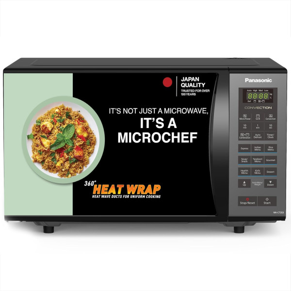 Image of Panasonic 23L Convection Microwave Oven(NN-CT353BFDG,Black Mirror, 360° Heat Wrap)
