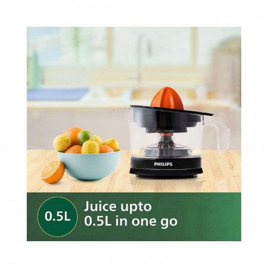 Philips Citrus Press Juicer HR277700 05 Litre 2 Sized Cones for different size fruit