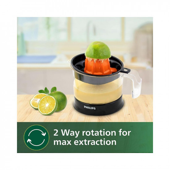 Philips Citrus Press Juicer HR277700 05 Litre 2 Sized Cones for different size fruit