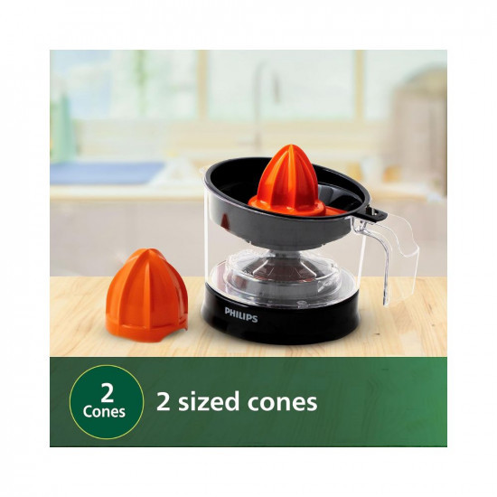 PHILIPS Citrus Press Juicer HR278800 Black Transparent Medium