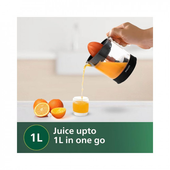 PHILIPS Citrus Press Juicer HR279900 Black Transparent Large