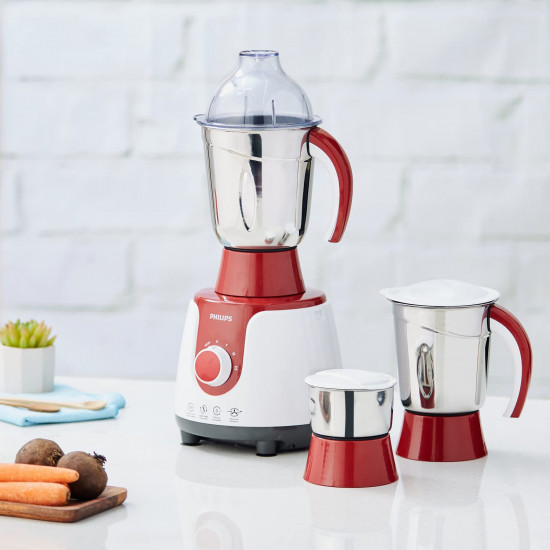 Philips HL 7720 750-Watt Mixer Grinder with 3 Jars Multicolour