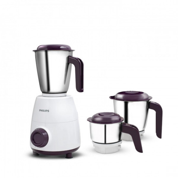 Image of PHILIPS HL7505 500W Mixer Grinder (White and Purple)
