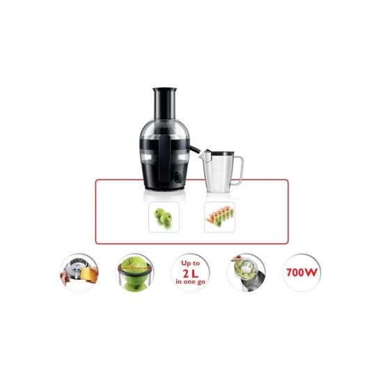 Philips HR1855 Viva Collection Juicer Ink Black