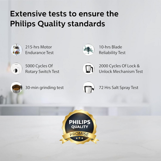 PHILIPS Mixer Grinder 750 Watt 3 in 1 Mixer Grinder Juicer Food Processor 4 Jar HL776300