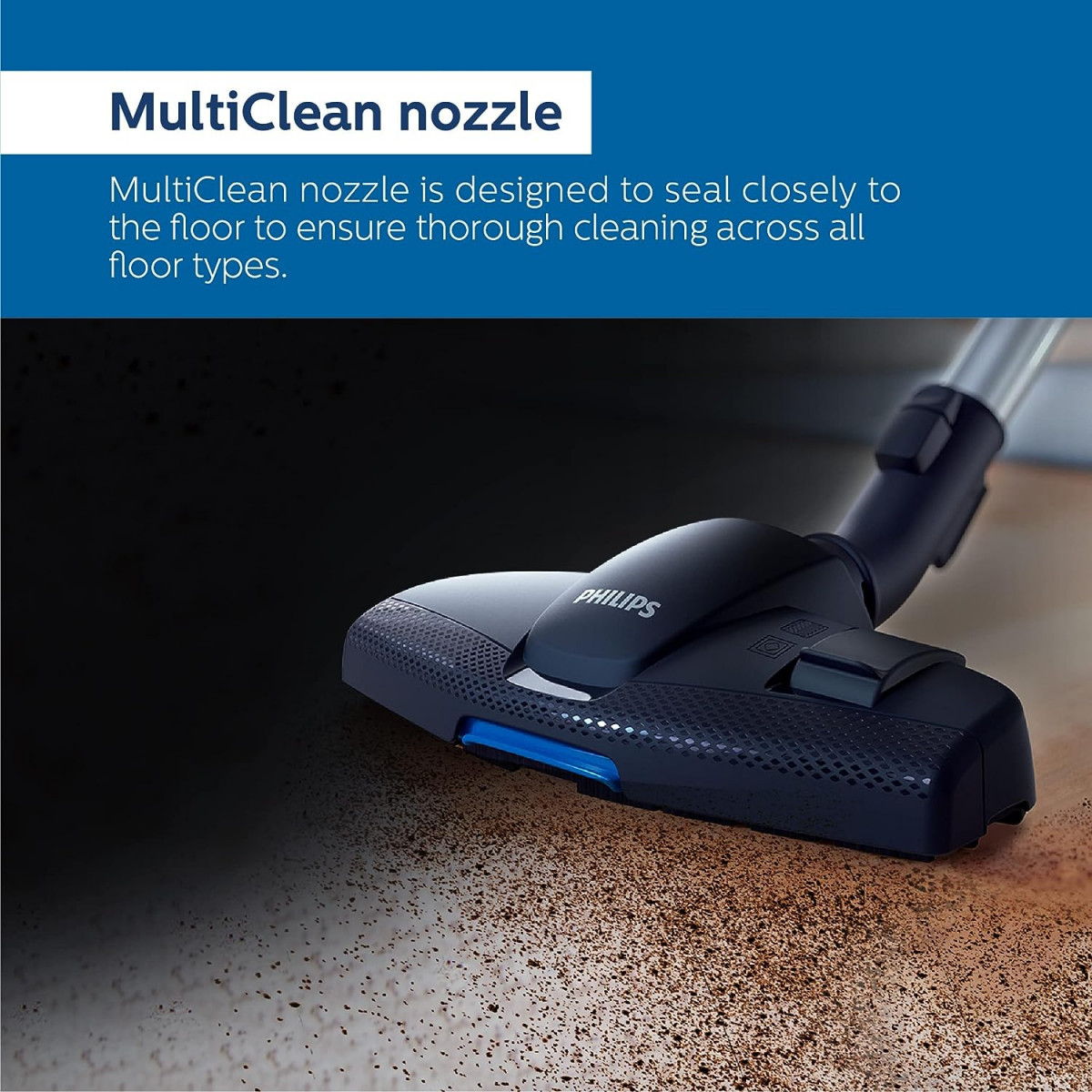 Philips PowerPro FC935201-Compact Bagless Vacuum Cleaner for Home 1900Watts for Powerful Suction Compact and Lightweight PowerCyclone 5 Technology and MultiClean Nozzle 2 Years Warranty