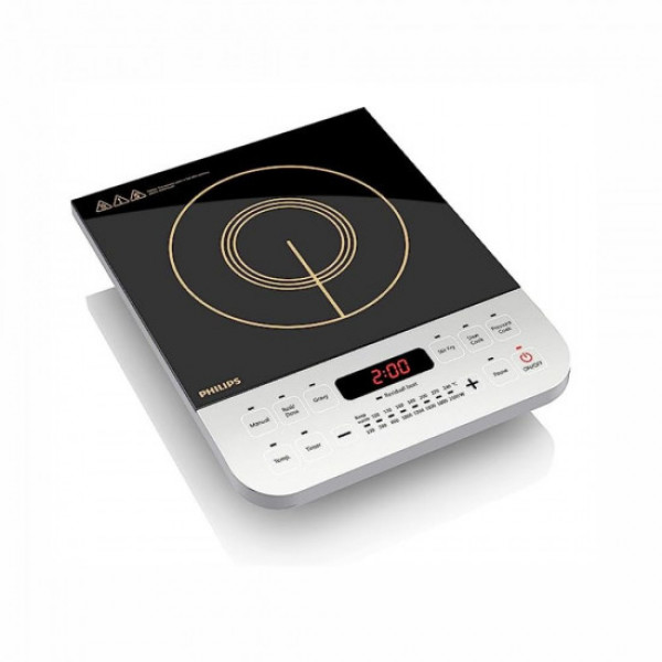 Image of Philips Viva Collection HD4928 01 2100 Watt Induction Cooktop Black