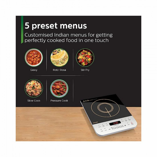 Philips Viva Collection HD4928 01 2100 Watt Induction Cooktop Black